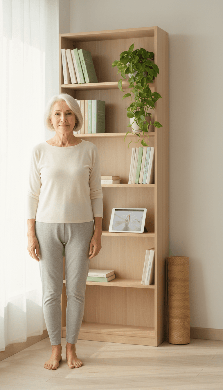 Senior woman expressing contentment and trust