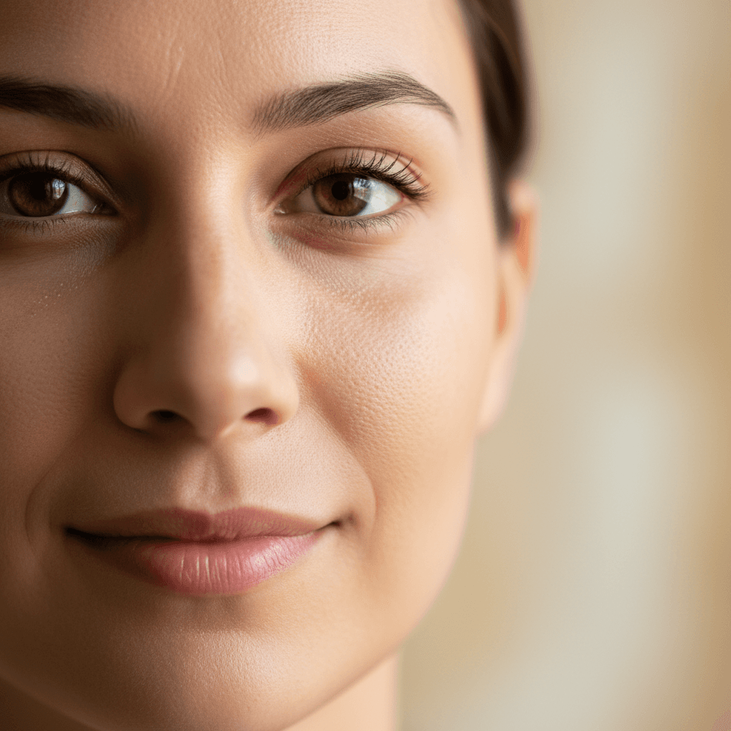 Portrait of content senior in warm light